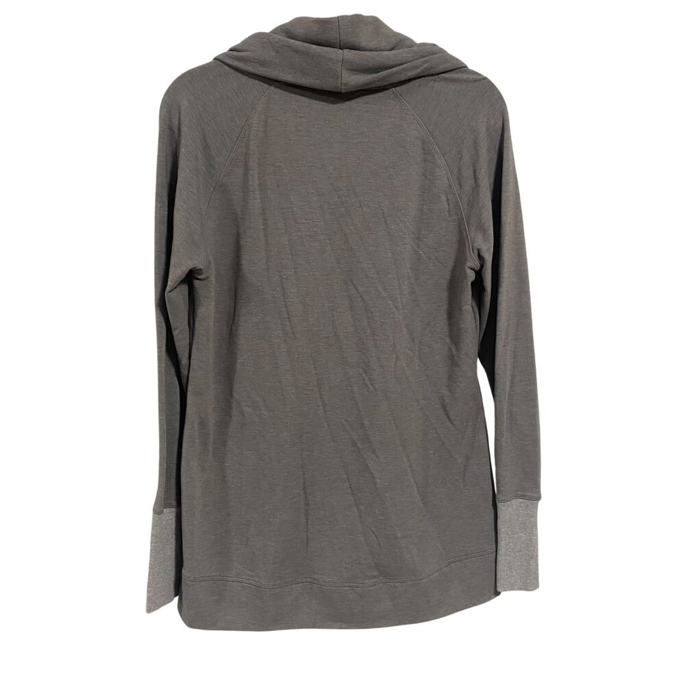 Athleta Tranquility Gray Cowl Neck Pullover Tunic… - image 7